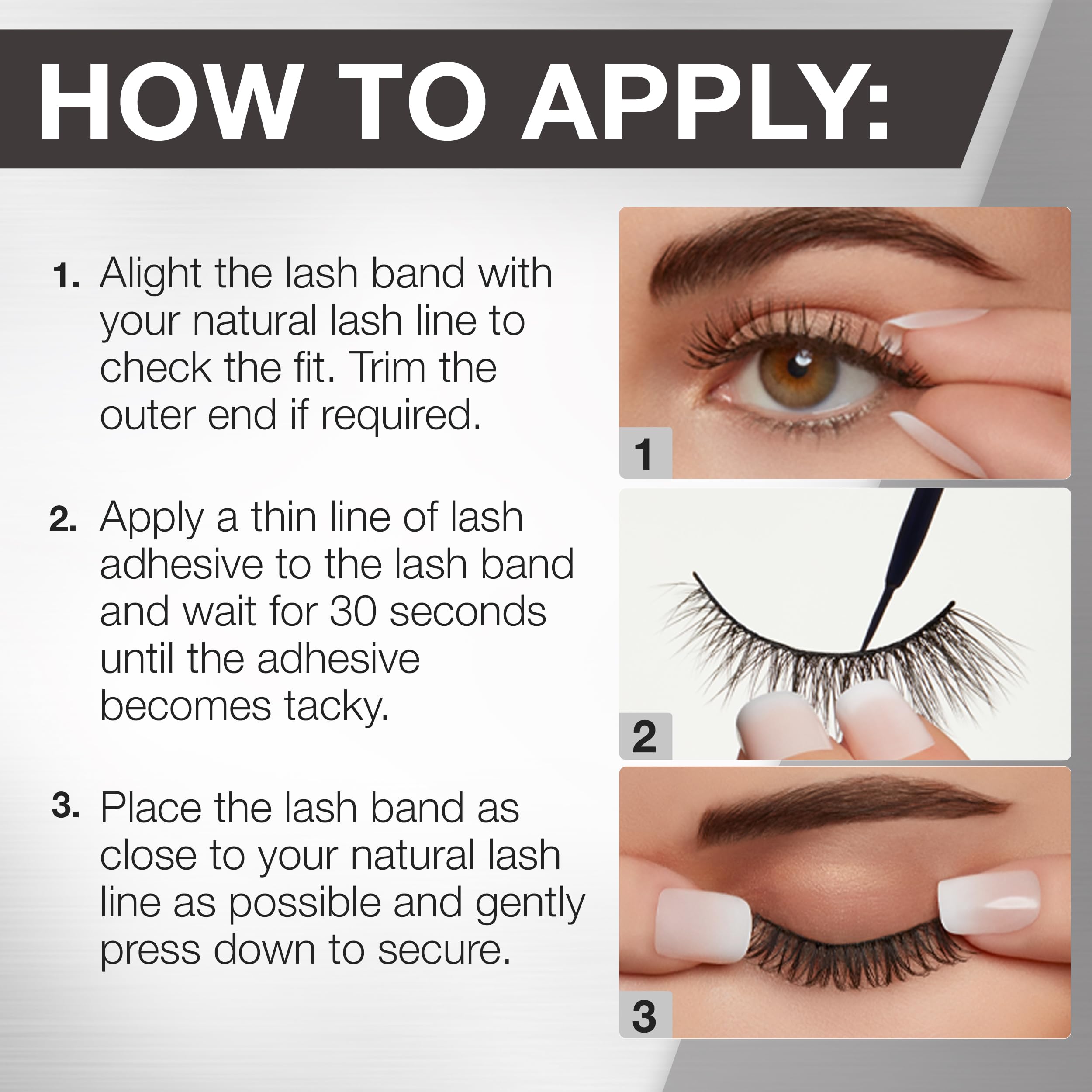 Ardell 3D Faux Mink 852 lashes designed for repeated wear and value.