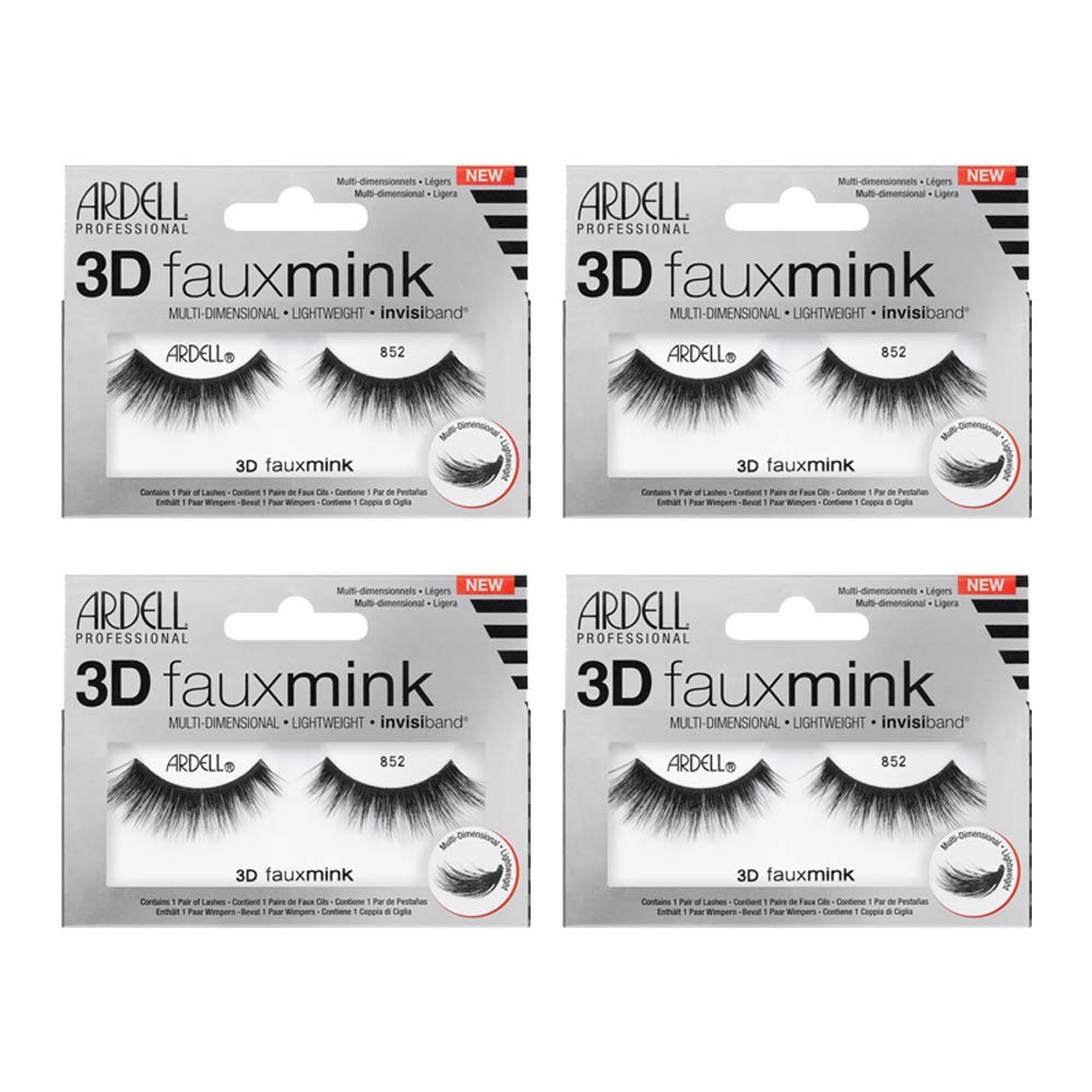 Ardell 852 flared winged lashes provide dramatic eye-opening look for evening wear.