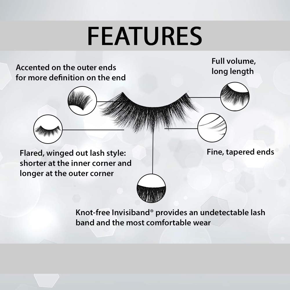 Ardell 852 natural-look false lashes blend with real lashes seamlessly.