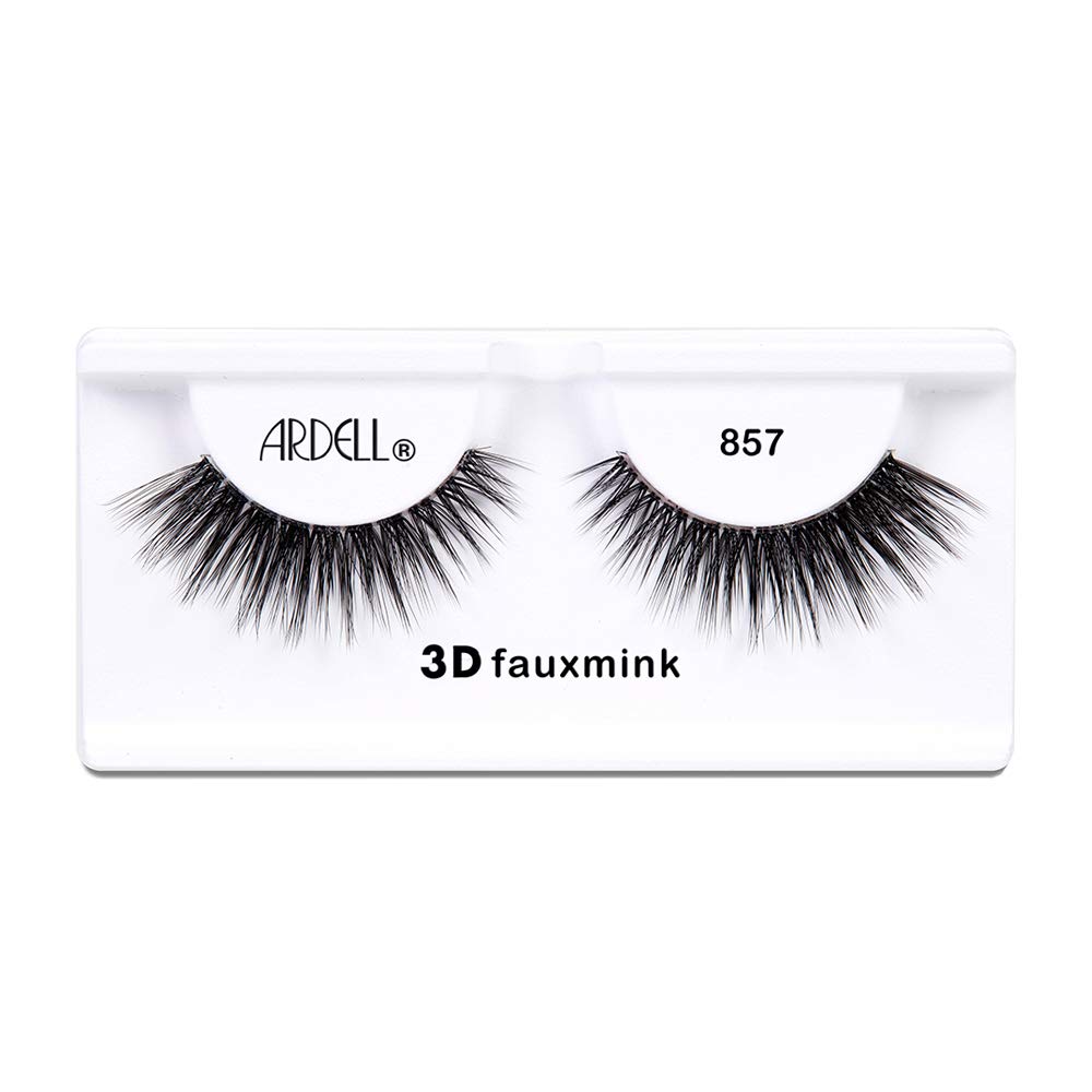 Ardell 857 lashes offer feathery 3D texture for day to night glamour