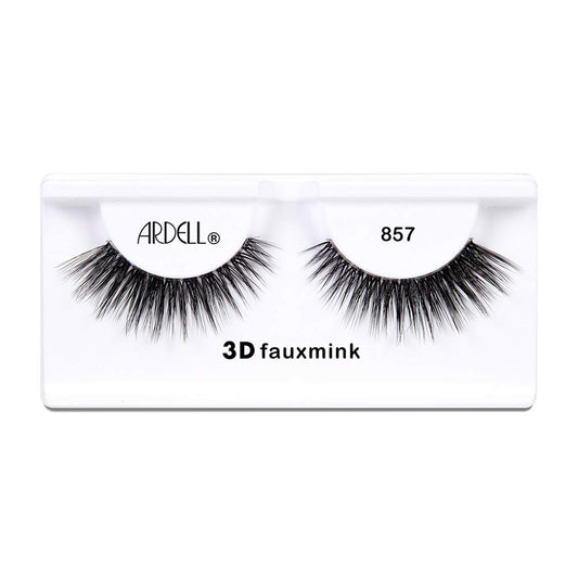 Ardell 857 lashes offer feathery 3D texture for day to night glamour