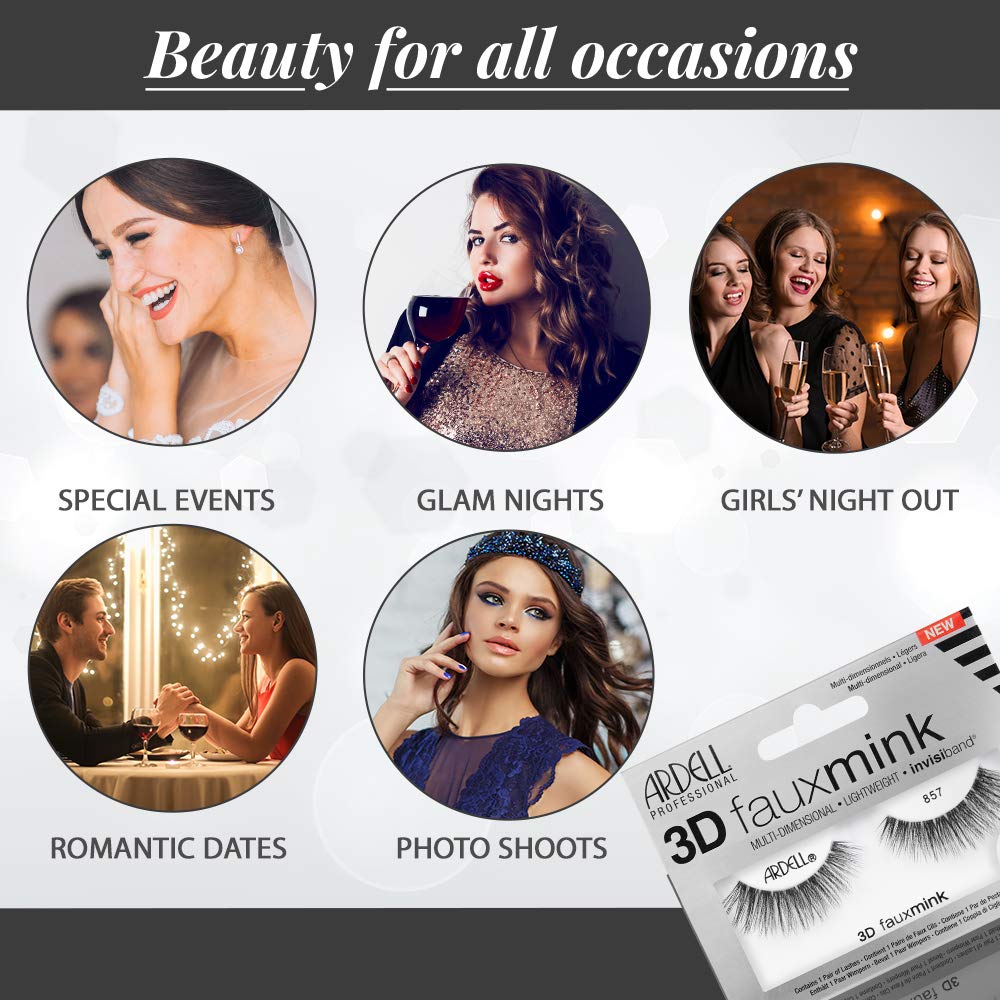 Ardell 857 quad lash pack includes four reusable pairs for value