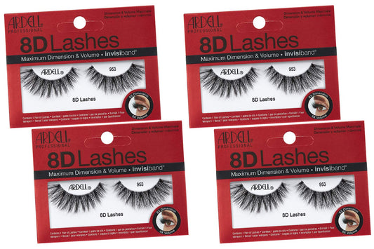 Ardell 8D Lashes 953 four-pack for dramatic, wearable volume and definition