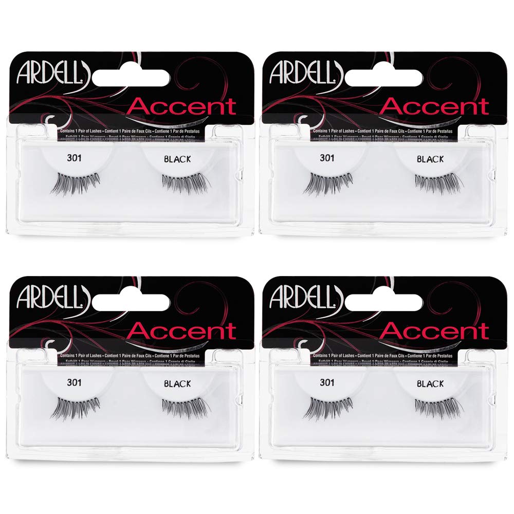 Ardell Accent Half Lashes 301 natural cat-eye look for day or night