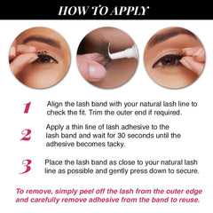 Ardell Accent Half Lashes 301 easy to apply and reusable with care