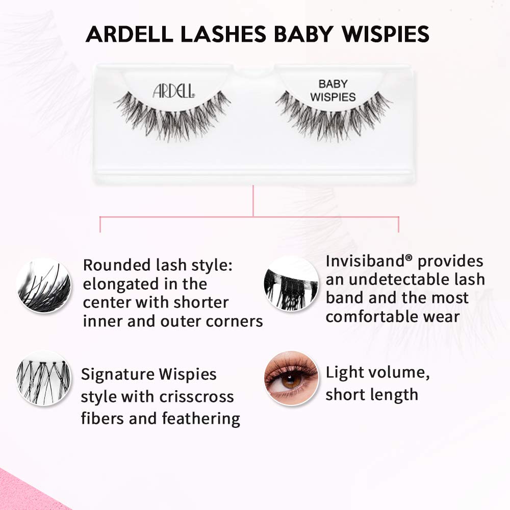 Ardell Baby Wispies worn on the eye for easy glam.