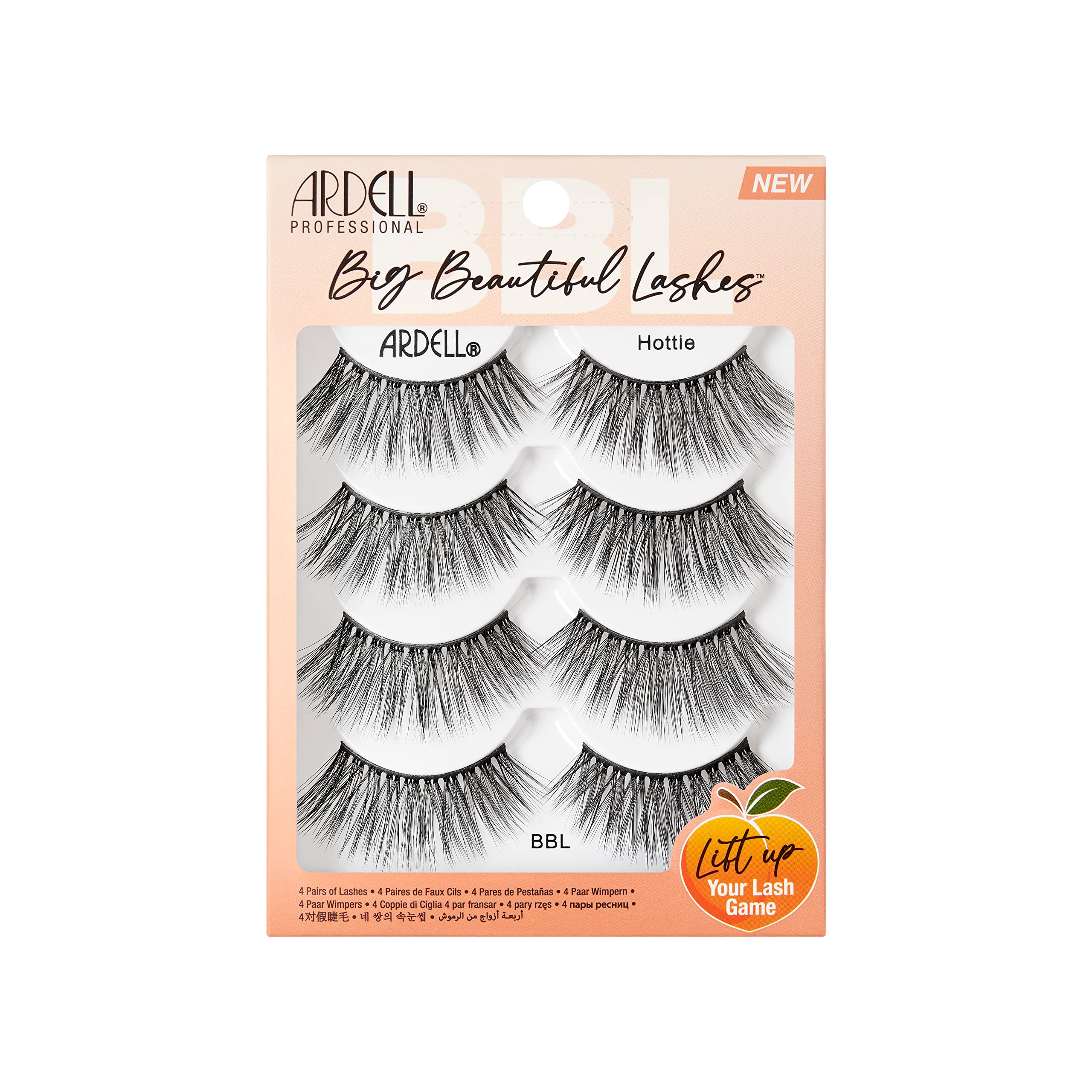 Ardell BBL Hottie lashes with fluffy texture for dramatic eye looks and effortless lift