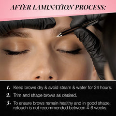 Ardell Brow Lamination Kit before after comparison shows enhanced definition