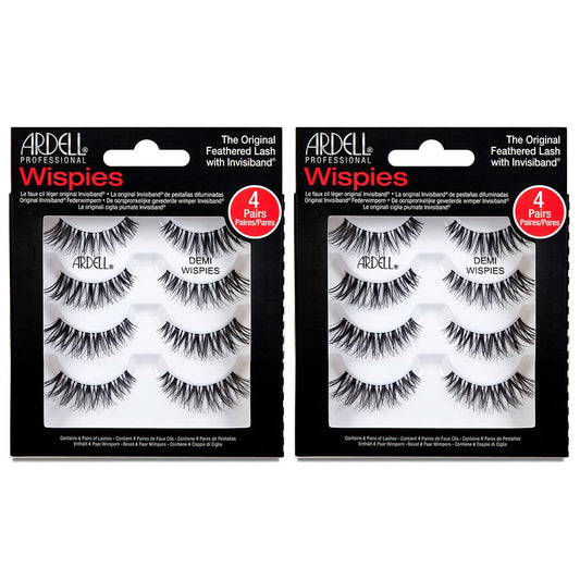 Ardell Demi Wispies black lash strip closeup highlights natural length for daily wear