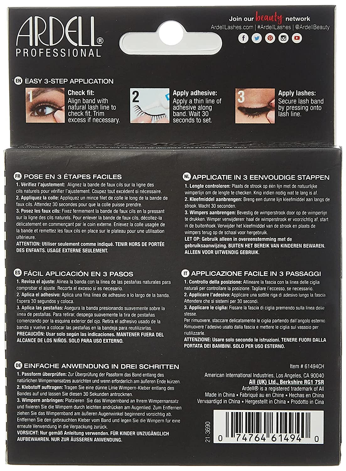 Soft length and rounded shape of Ardell Demi Wispies ideal for everyday looks