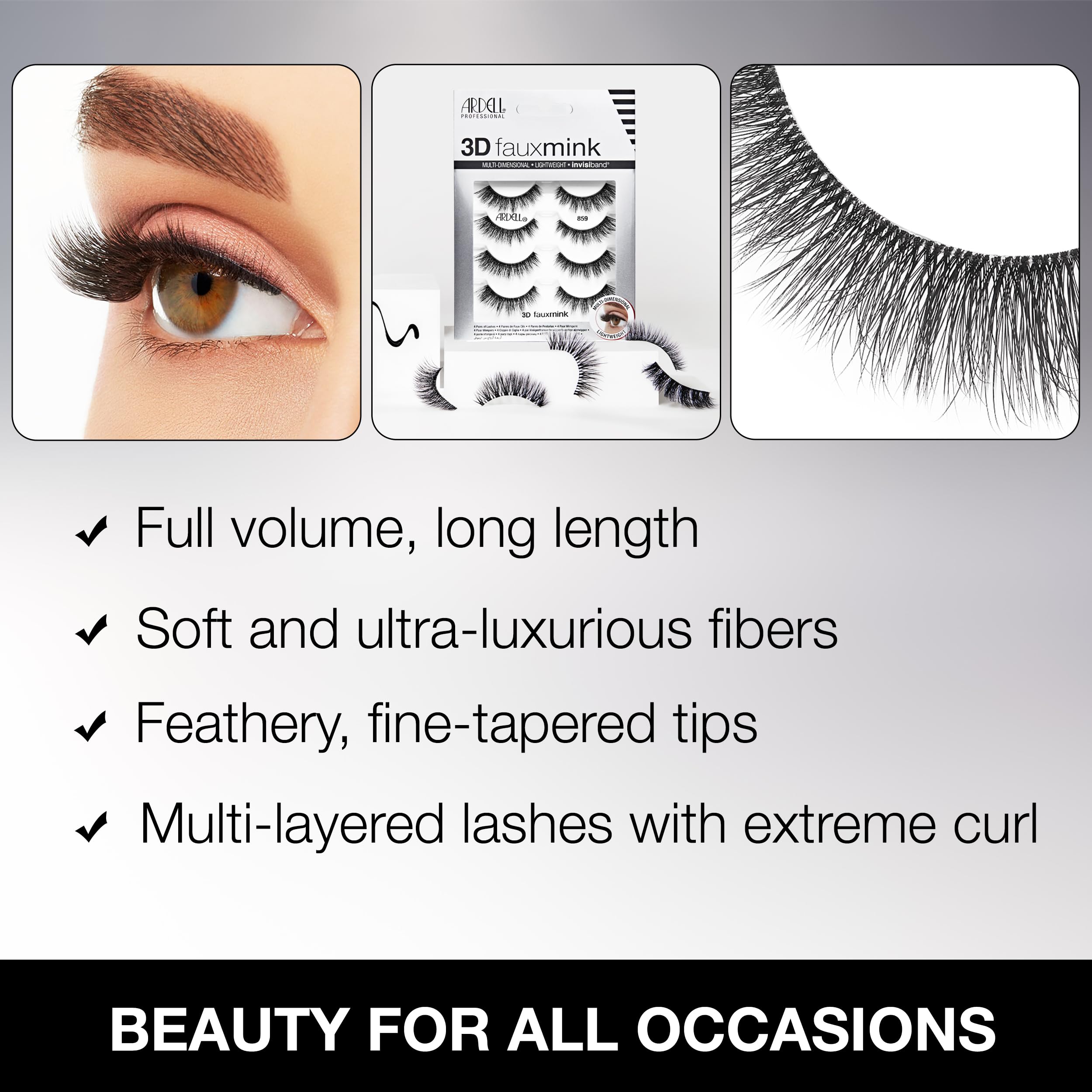 Ardell Demi Wispies flared design adds defined eyes with soft taper