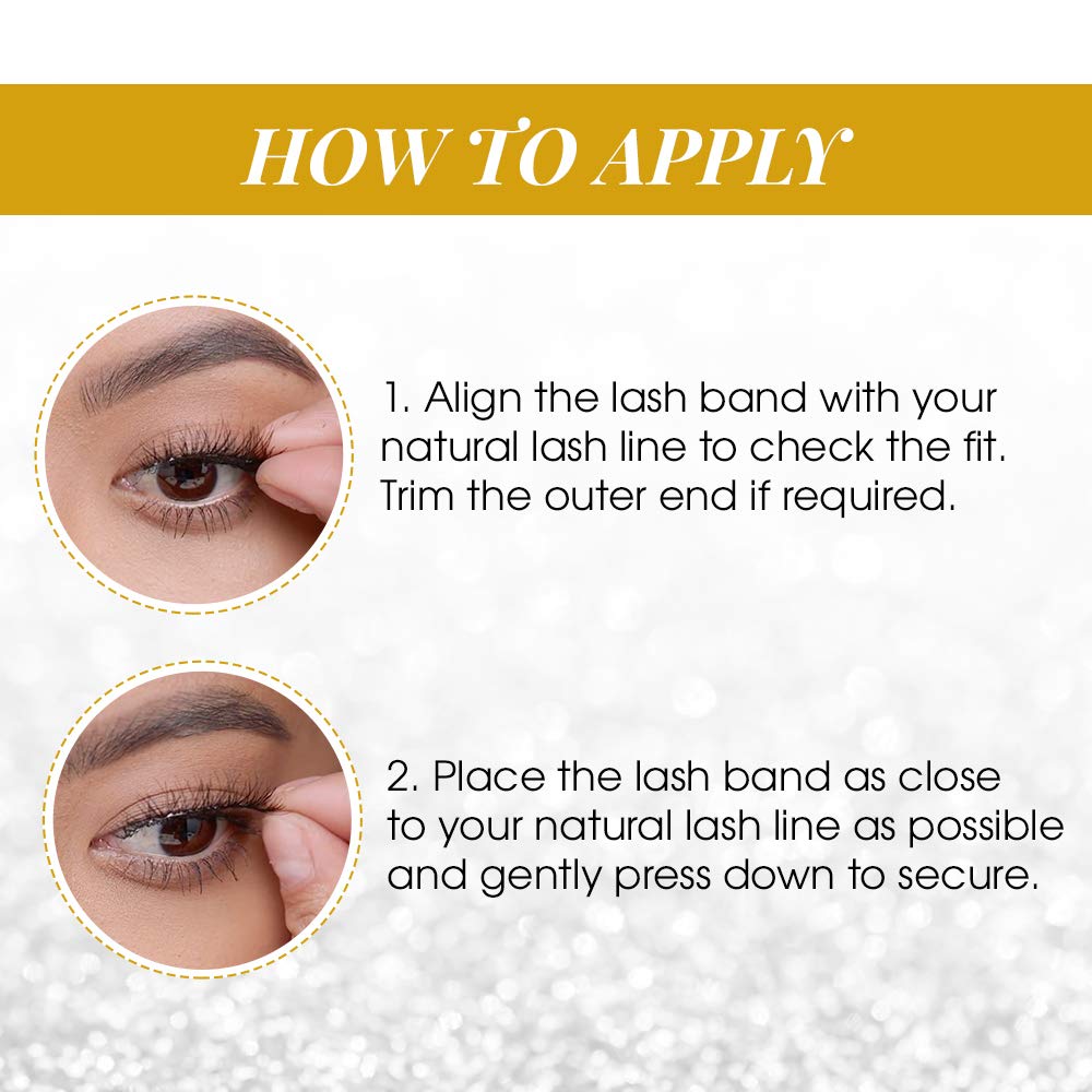 Lifestyle shot: Ardell Demi Wispies on eyelids for everyday wear.
