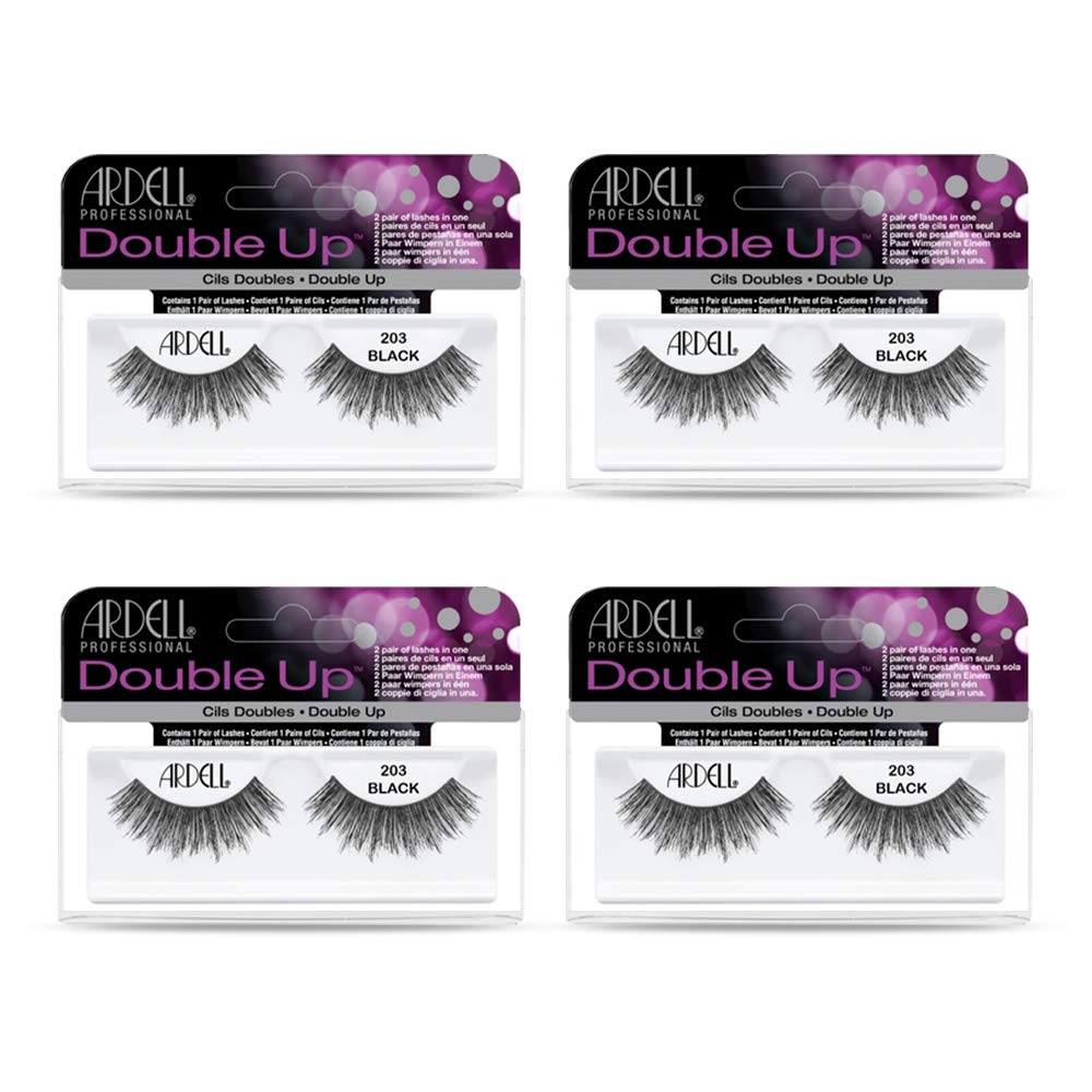 Ardell Double Up 203 Black full-strip lashes for dramatic evenings