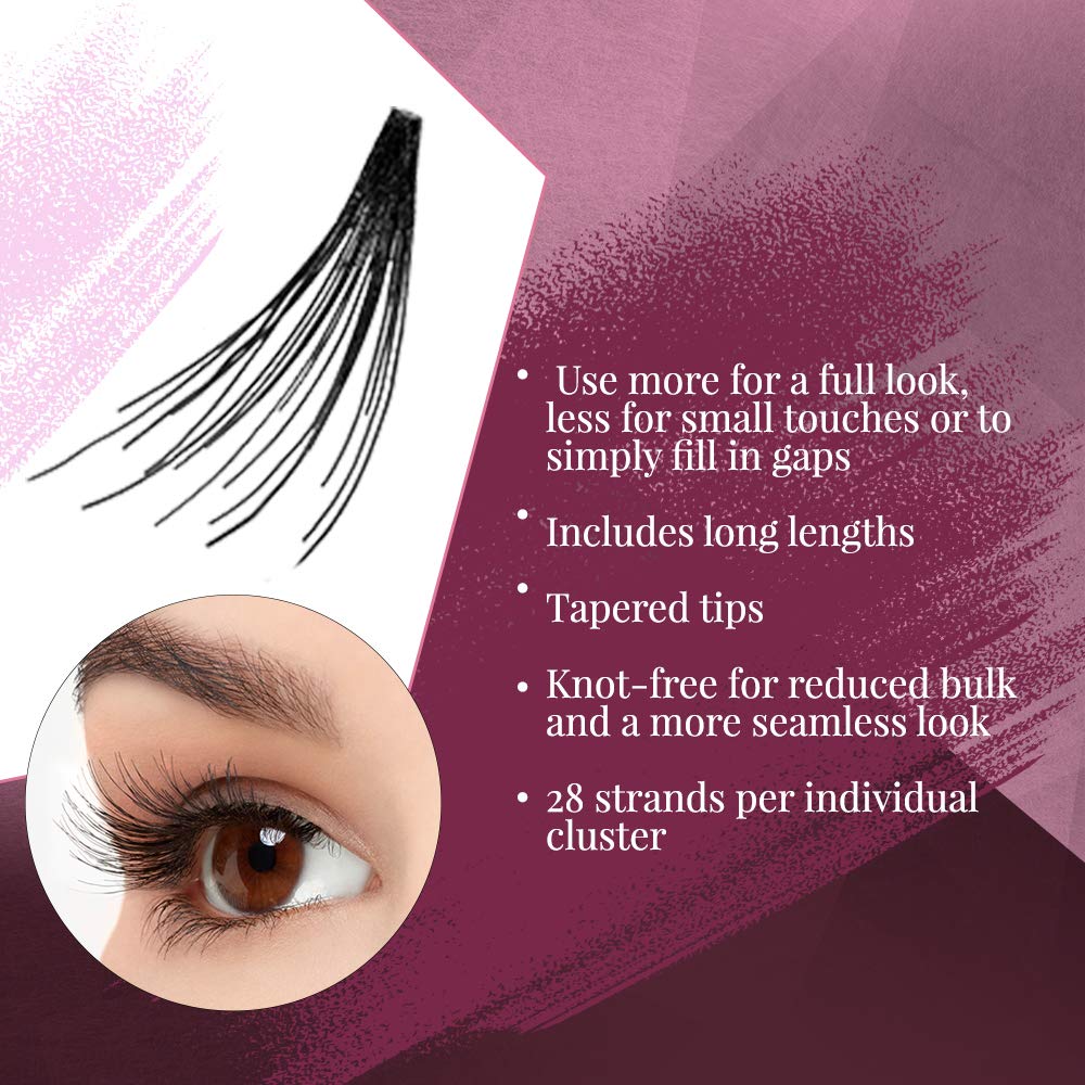 Ardell Double Up Individuals Long Black lashes for dramatic fullness with stacked layers