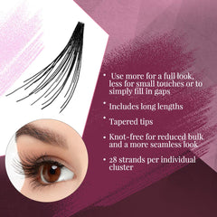 Ardell Double Up Individuals Long Black lashes for dramatic fullness with stacked layers
