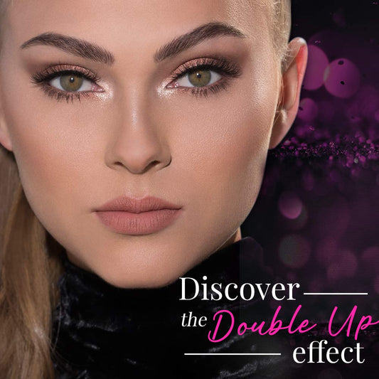Ardell Double Up Soft Touch Short falsies with customizable clusters for personalized looks.
