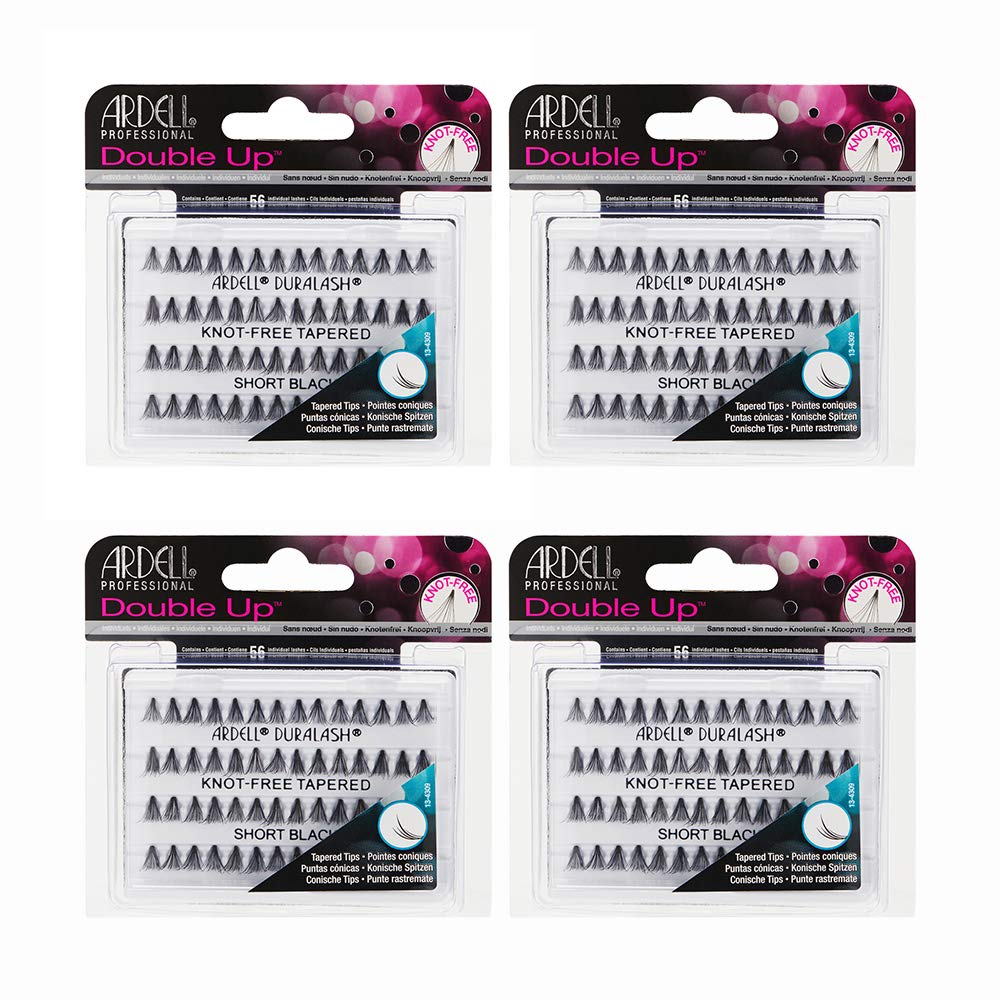 Ardell Double Up Soft Touch Short falsies stacked for dramatic volume.