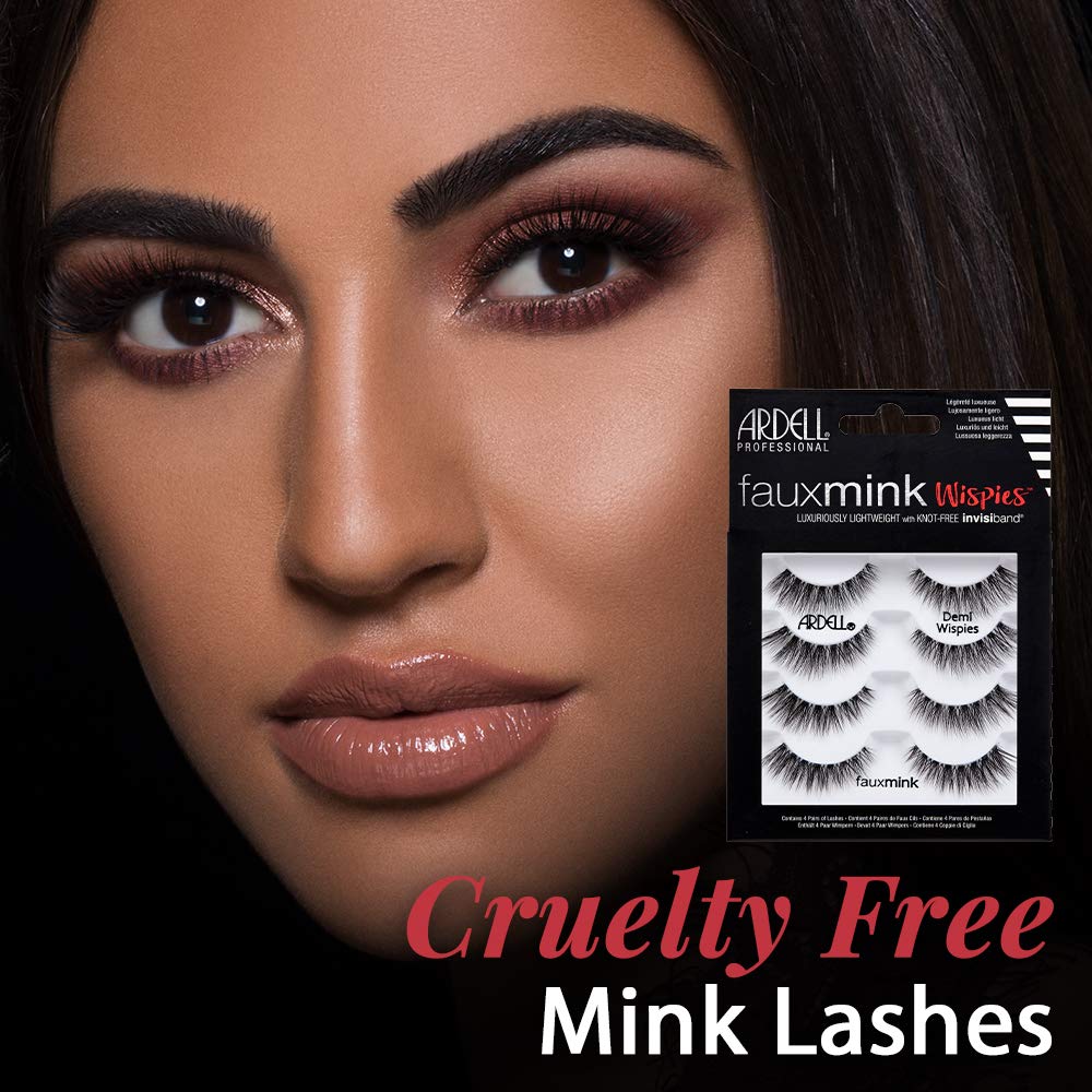Ardell Faux Mink Demi Wispies Invisiband highlights undetectable lash line