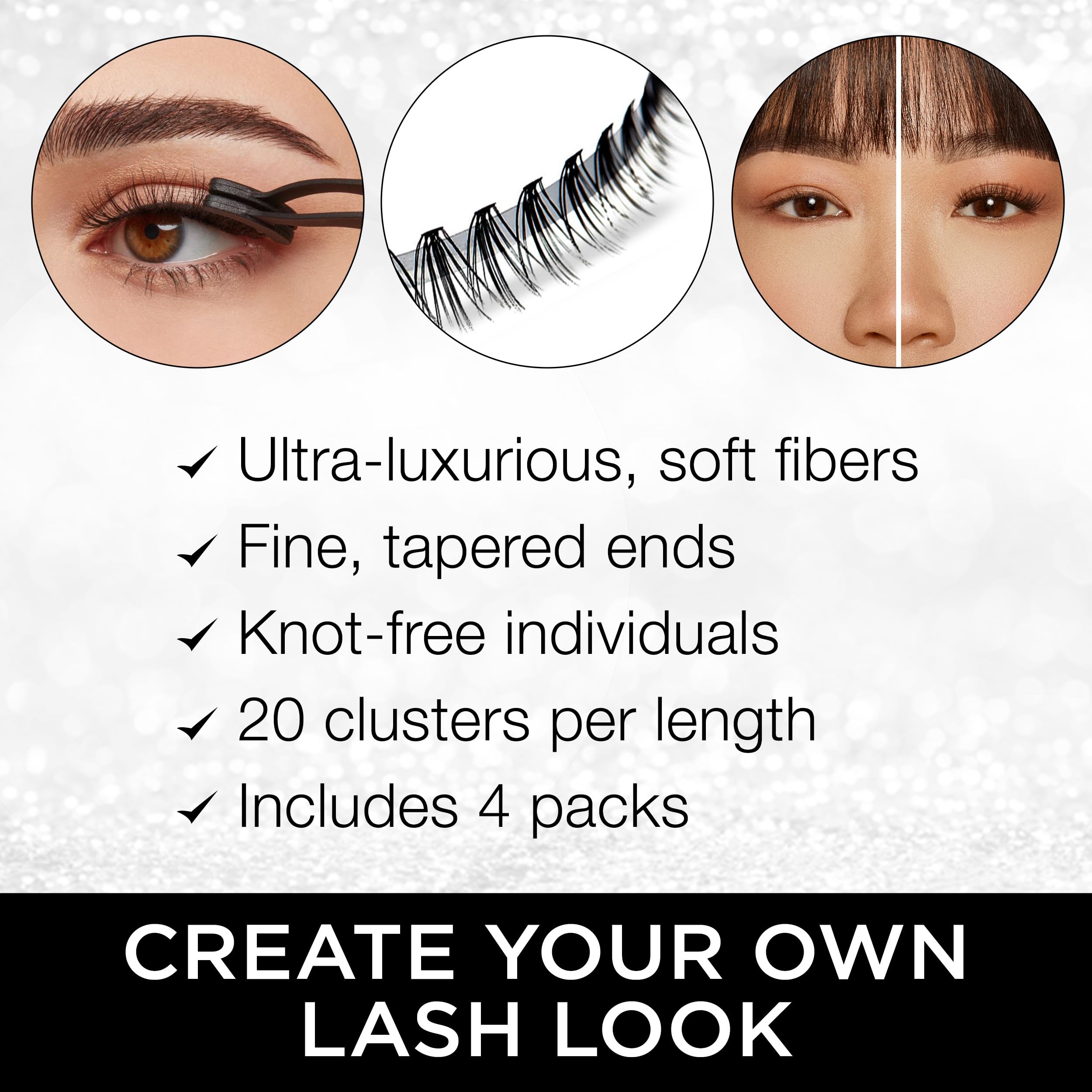 Ardell Faux Mink DIY Lash Clusters medium length—balanced density for everyday glamour.
