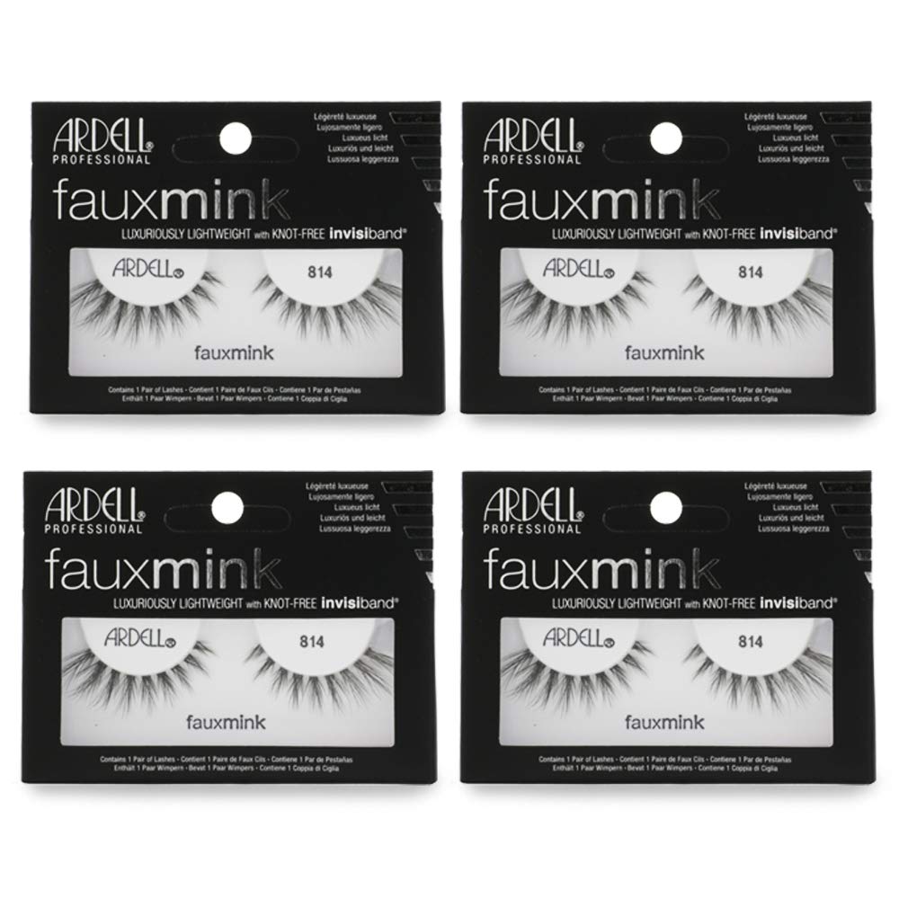Ardell Faux Mink Lashes 814 Black packaging highlights premium party-ready lashes for glam nights.