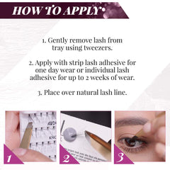 Ardell Four-pack lash set offers economical, reusable faux lashes.