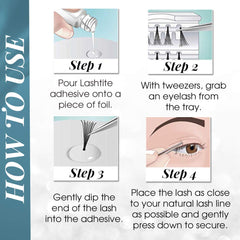 Ardell four-pack lashes in medium brown for pro-looking results.