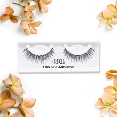 Ardell four-pack self-adhesive lashes display for versatile looks and easy sharing.