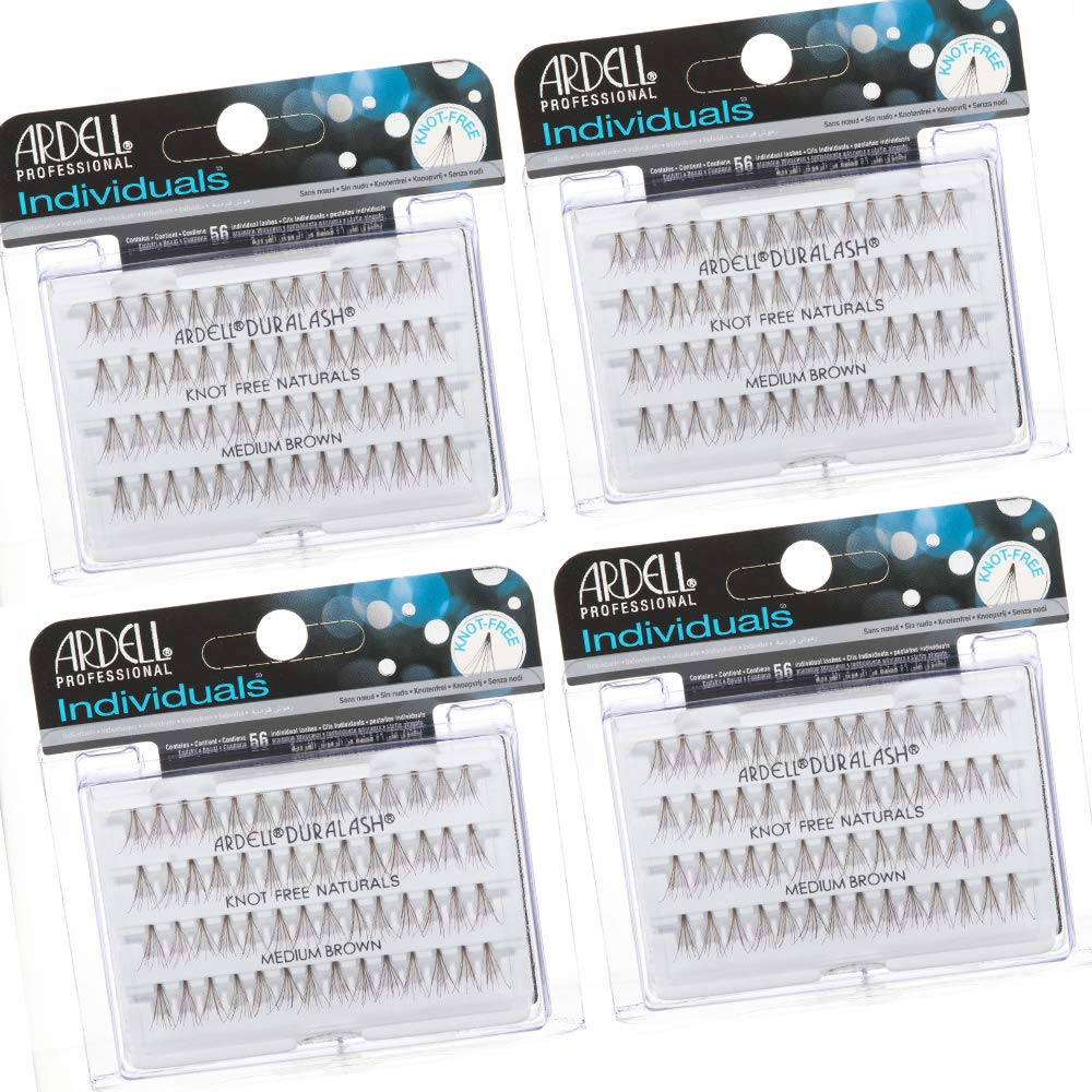 Ardell Medium Brown individual lashes pack close-up for natural-looking length