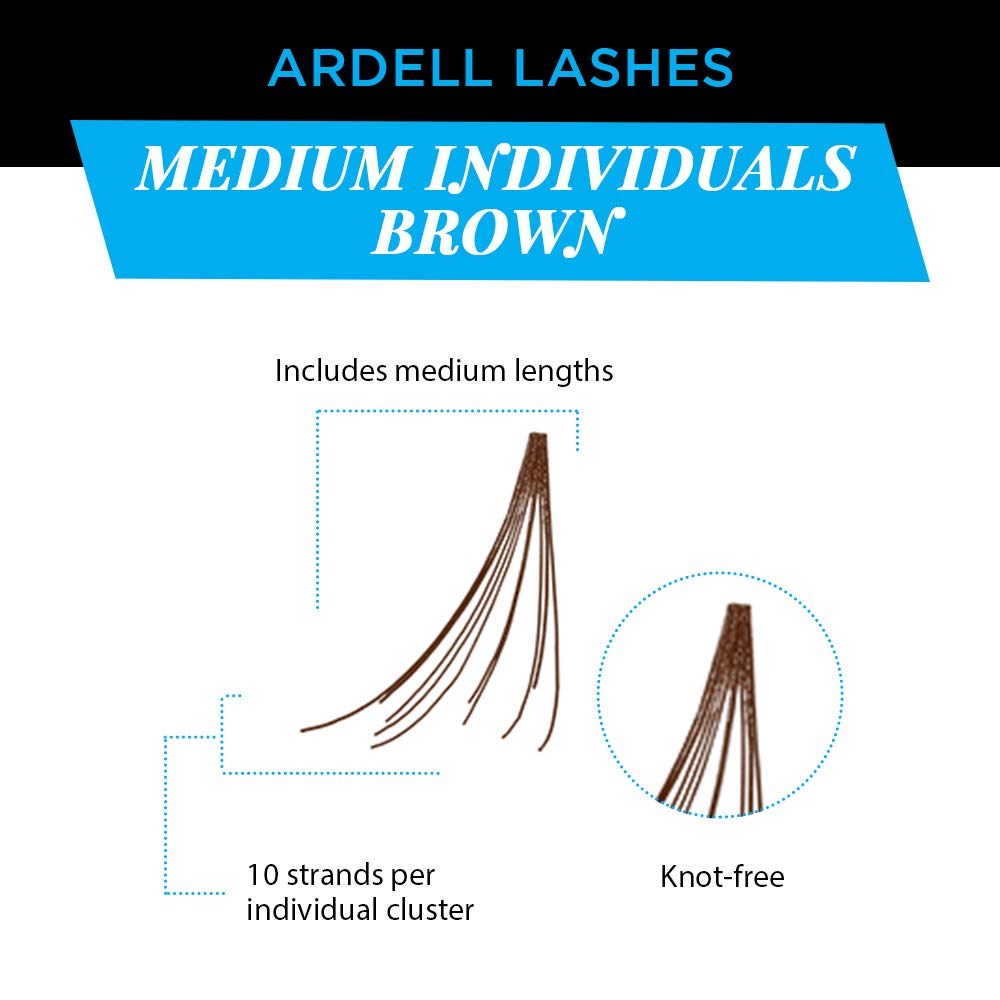 Ardell Medium Brown lashes wear test for DIY-friendly application