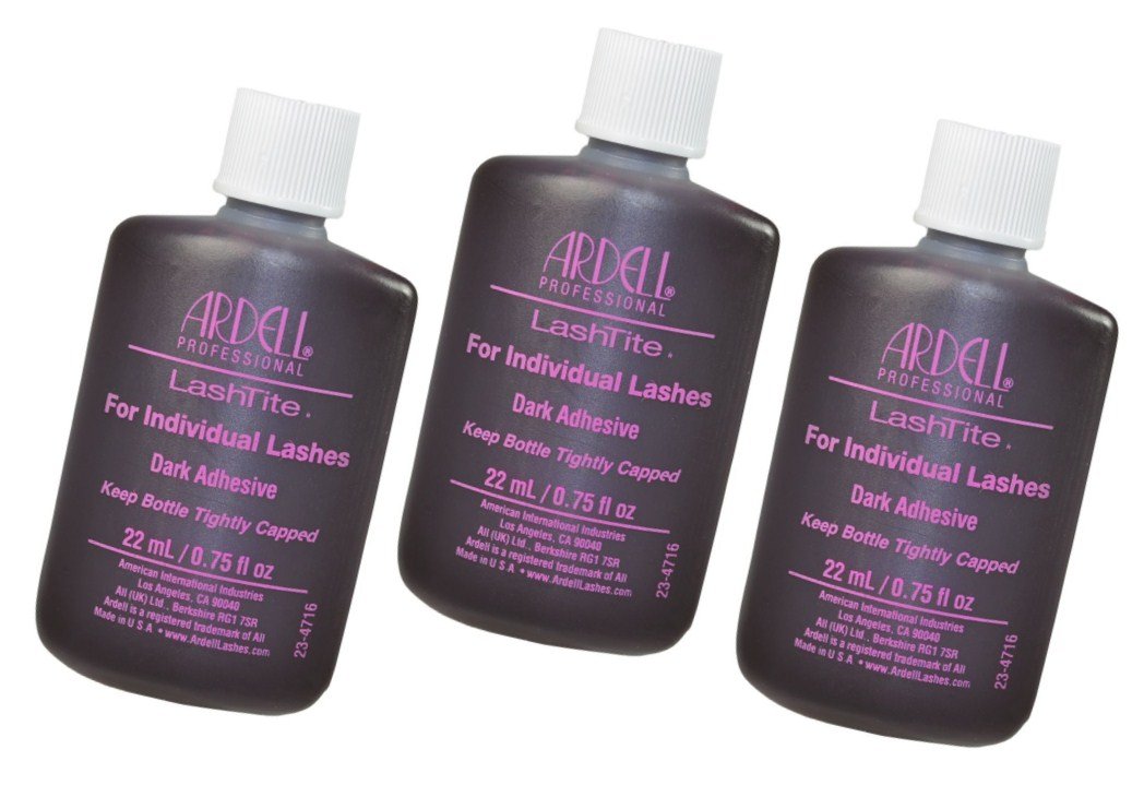 Ardell Lashtite Dark adhesive bottle ready to secure lashes all day