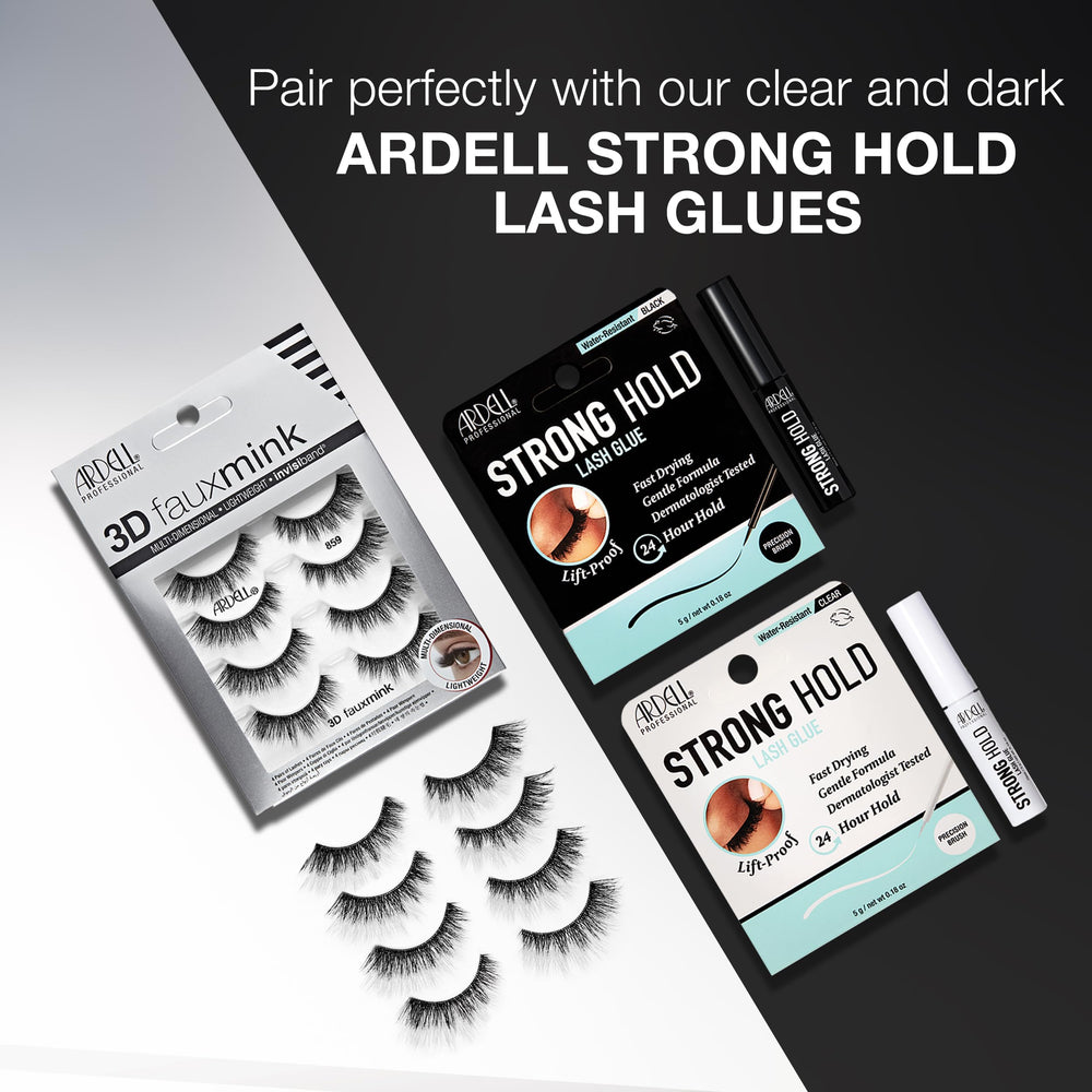 Ardell luxurious faux mink fibers feel soft and durable on lashes
