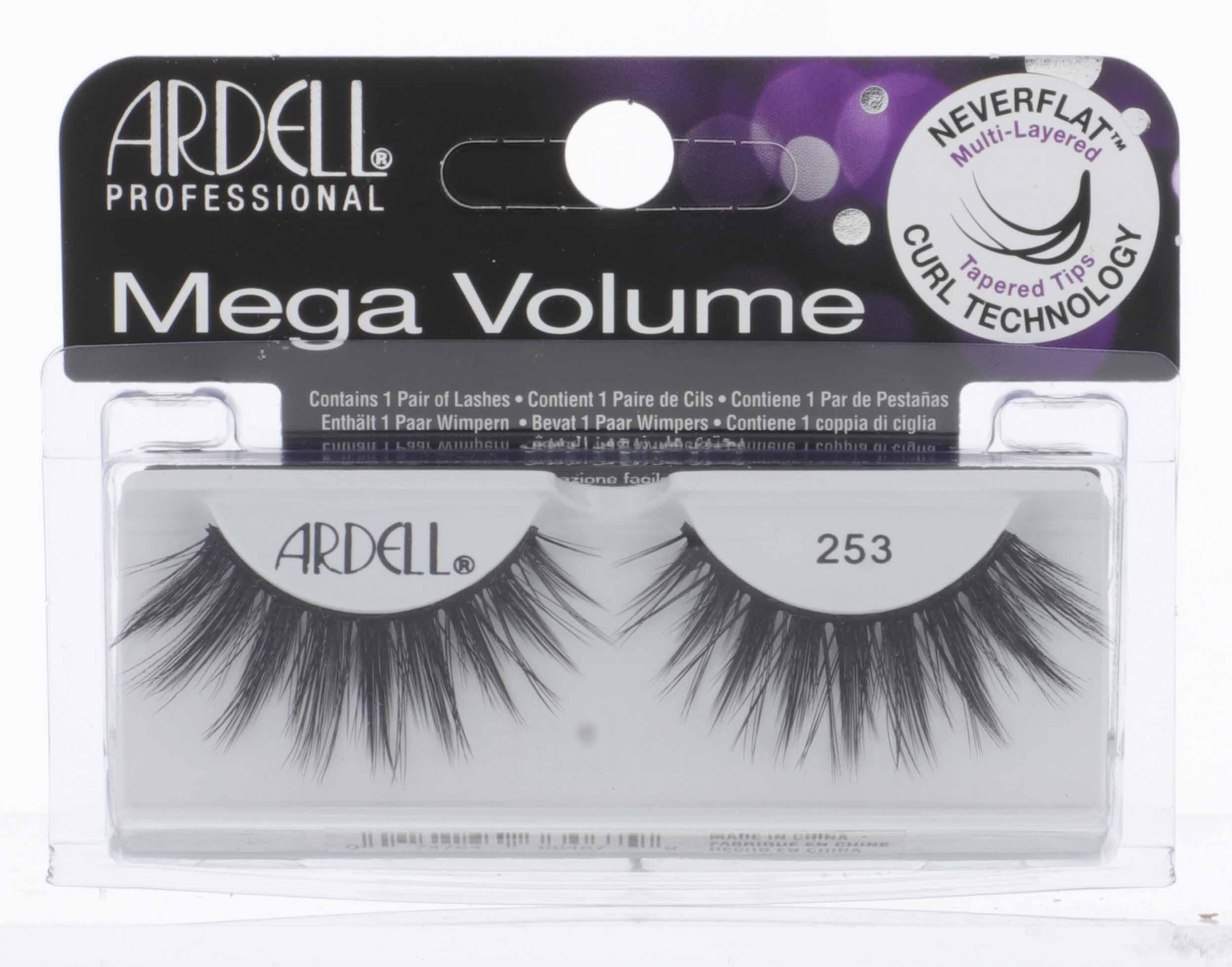 Ardell Mega Volume Lash 253 cluster flare effect for dramatic eyes