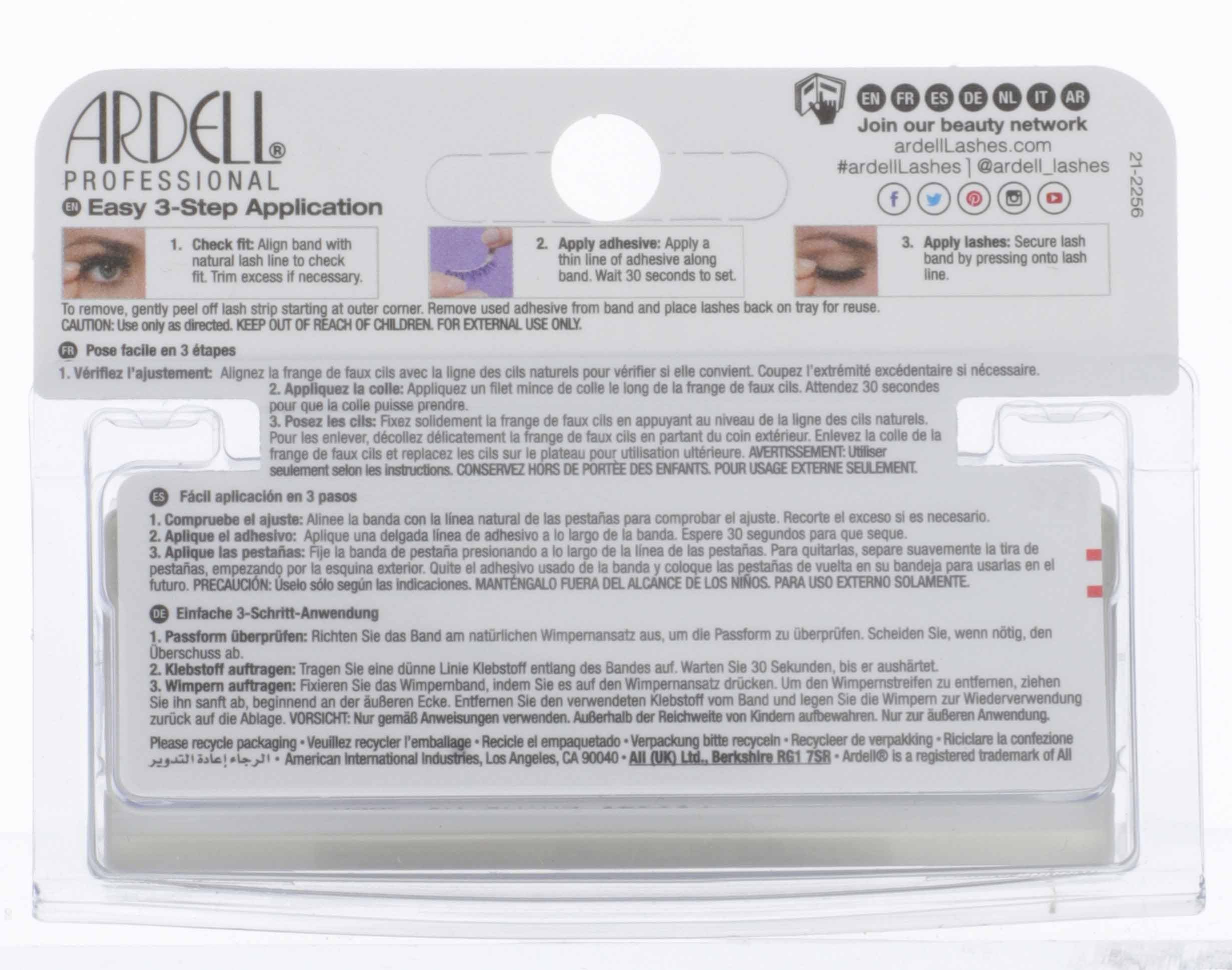 Ardell Mega Volume Lash 253 four-pairs-pack suitable for multiple looks