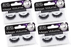 Ardell Mega Volume Lash 254 close-up showing multi-layered lashes and dramatic flutter