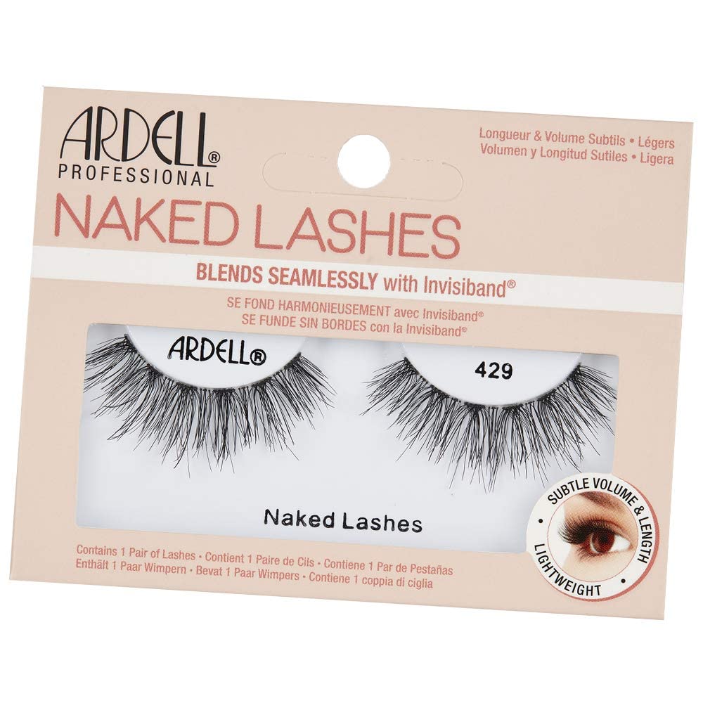 Ardell Naked Lashes 429 Invisiband provide lightweight comfort for everyday subtle glam