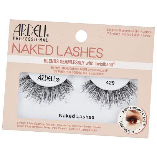 Ardell Naked Lashes 429 Invisiband provide lightweight comfort for everyday subtle glam