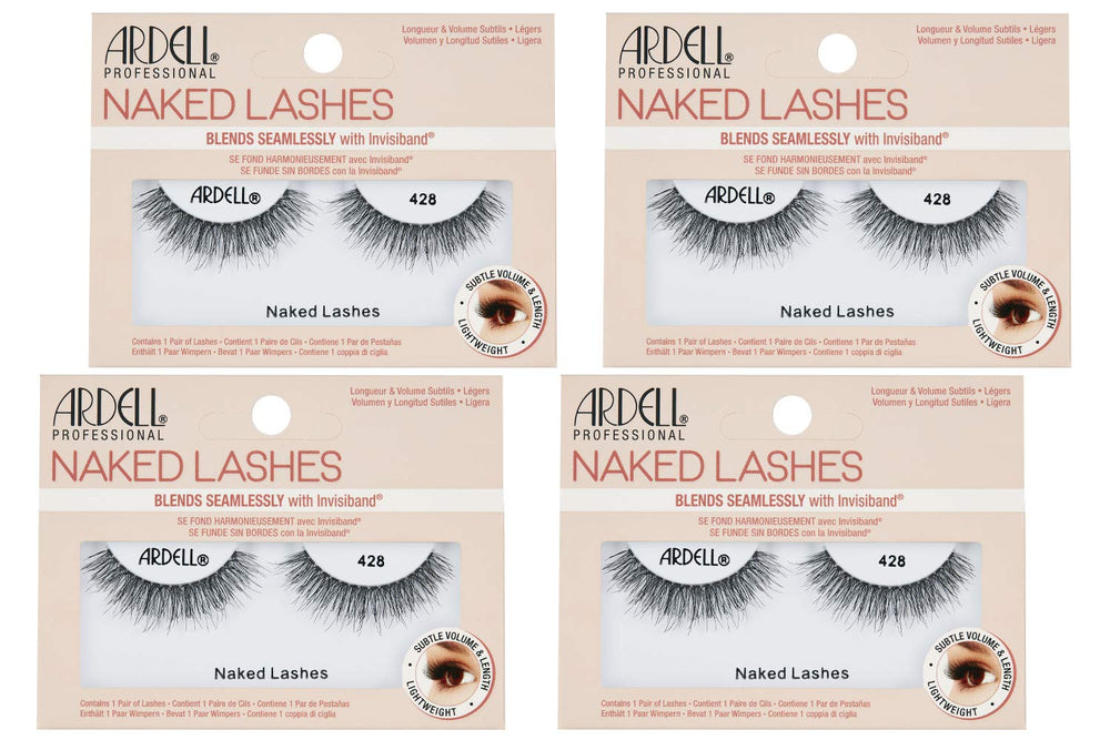 Ardell Naked Lashes 428 with Invisiband show natural fullness for daily wear