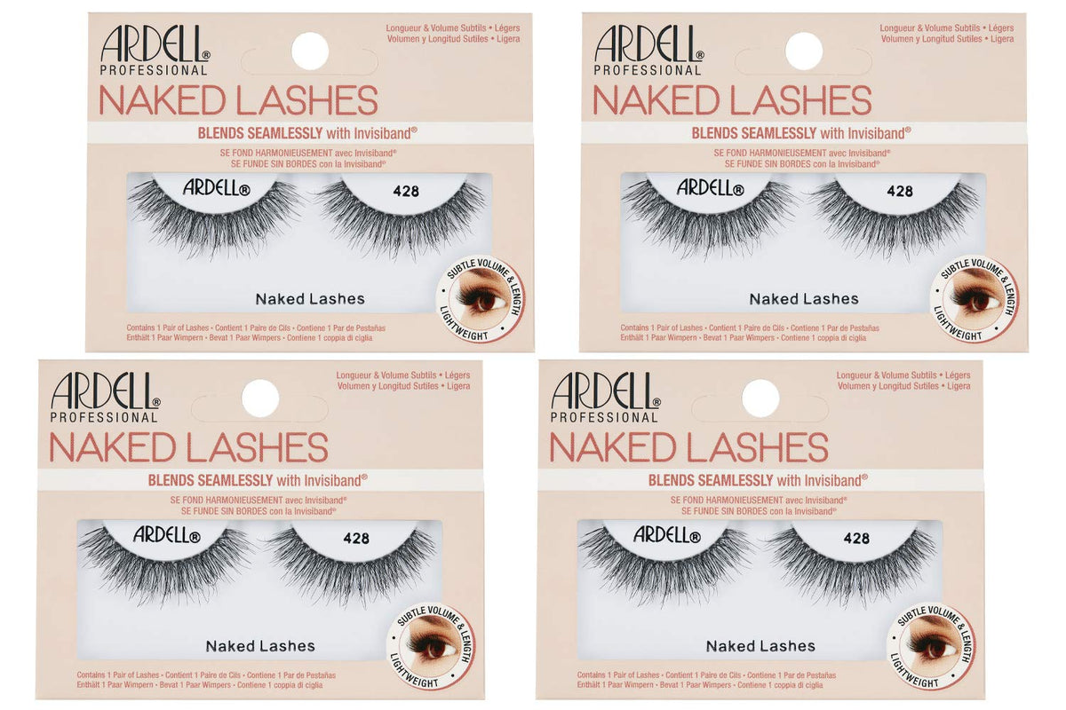 Ardell Naked Lashes 428 with Invisiband show natural fullness for daily wear