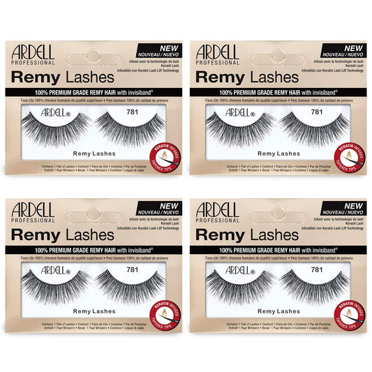 Ardell Remy Lash 781 band close-up with Invisiband for seamless wear.