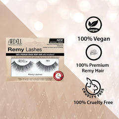 Ardell Remy Lash 781 feathery ends for a soft cat-eye.
