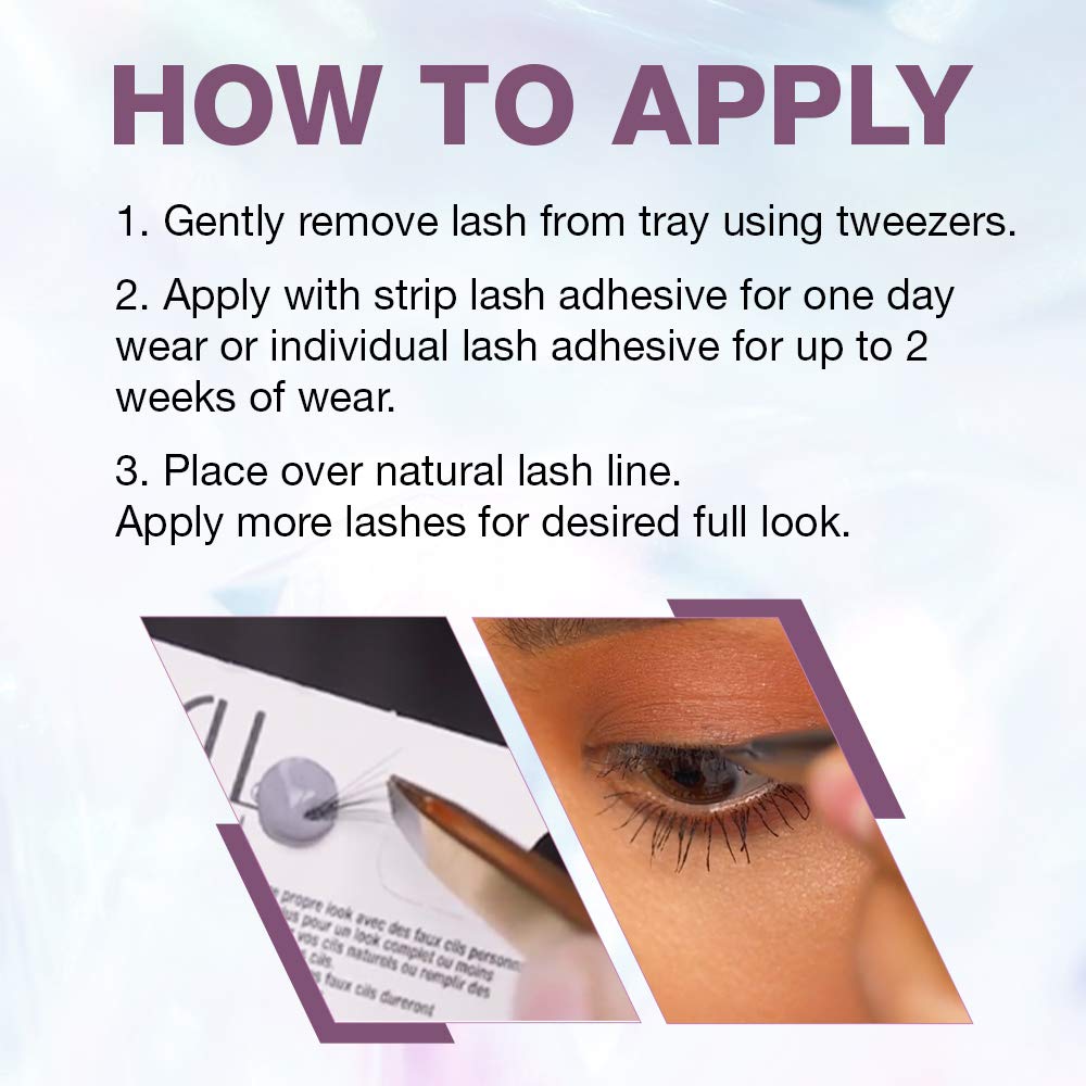 Ardell reusable four-pack lashes showcased for versatile styling.