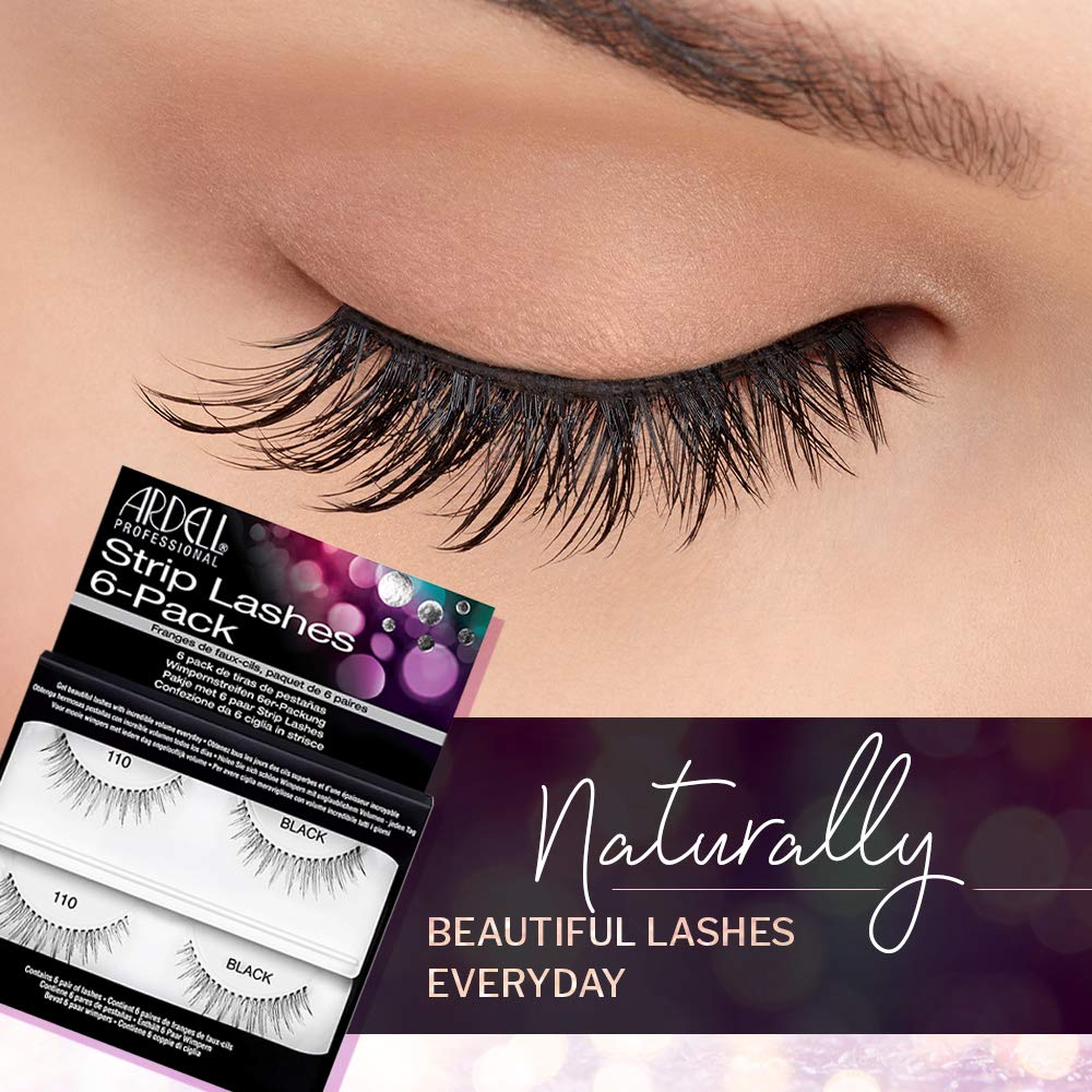 Ardell six-pairs-pack lashes deliver value and versatile styling.