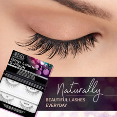 Ardell six-pairs-pack lashes deliver value and versatile styling.
