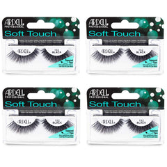 Ardell Soft Touch 152 black strip lashes for natural fullness.