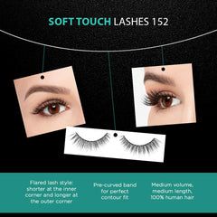 Ardell Soft Touch 152 four-pack packaging for reusable lashes.