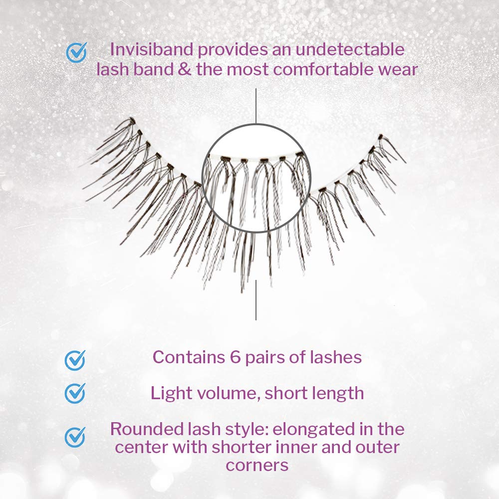 Ardell strip lashes, application-ready for quick, dramatic-free enhancement.
