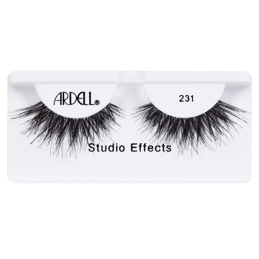 Ardell Studio Effects 231 fluttery layered demi-wispies enhance eye shape.