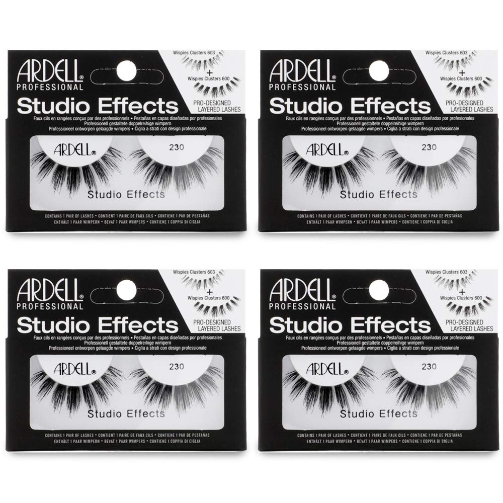 Ardell Studio Effects Lashes 230 front view for dramatic eyes.