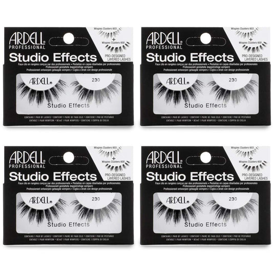 Ardell Studio Effects Lashes 230 front view for dramatic eyes.