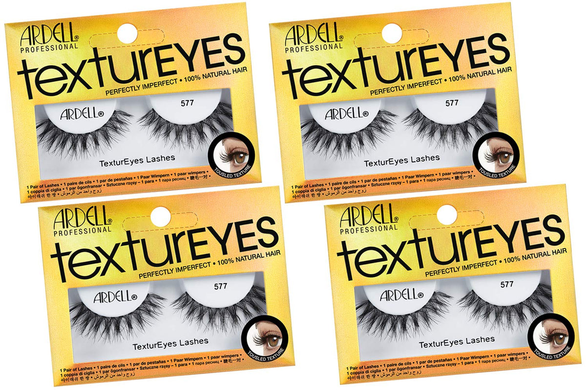 Ardell TexturEyes #577 lashes image showing textured lash definition for a bold daytime look